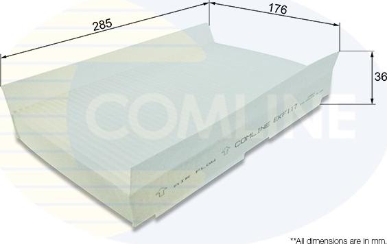 Comline EKF117 - Filtru, aer habitaclu aaoparts.ro