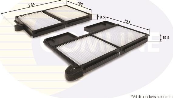 Comline EKF181 - Filtru, aer habitaclu aaoparts.ro