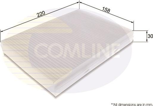 Comline EKF343 - Filtru, aer habitaclu aaoparts.ro