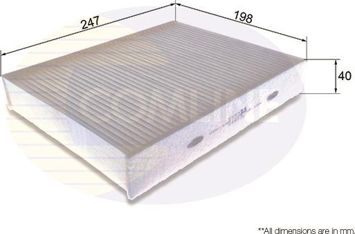 Comline EKF323 - Filtru, aer habitaclu aaoparts.ro