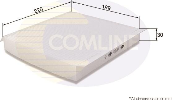 Comline EKF206 - Filtru, aer habitaclu aaoparts.ro