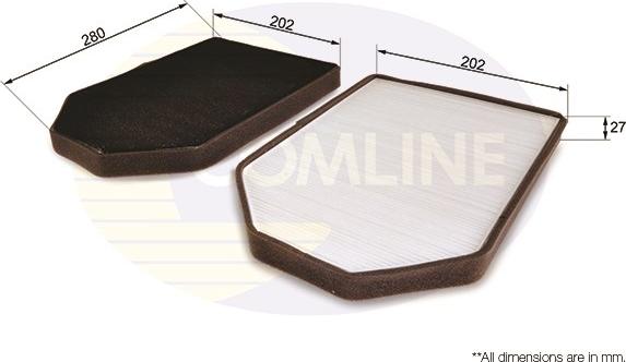 Comline EKF236 - Filtru, aer habitaclu aaoparts.ro