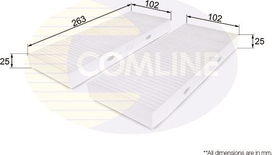 Comline EKF221 - Filtru, aer habitaclu aaoparts.ro