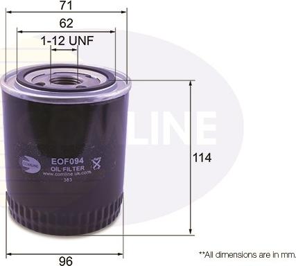 Comline EOF094 - Filtru ulei aaoparts.ro