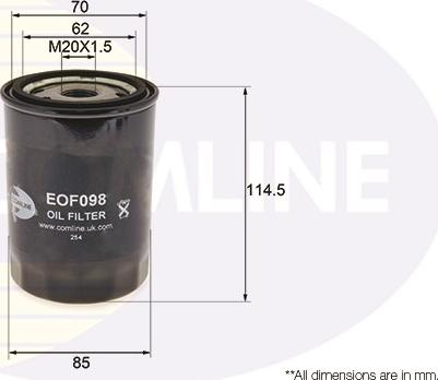 Comline EOF098 - Filtru ulei aaoparts.ro
