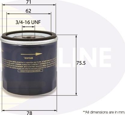 Comline EOF049 - Filtru ulei aaoparts.ro