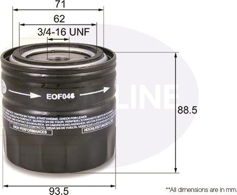 Comline EOF046 - Filtru ulei aaoparts.ro