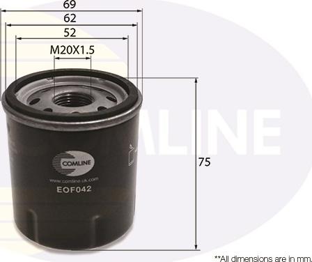Comline EOF042 - Filtru ulei aaoparts.ro