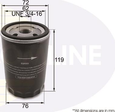 Comline EOF053 - Filtru ulei aaoparts.ro