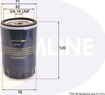 Comline EOF062 - Filtru ulei aaoparts.ro