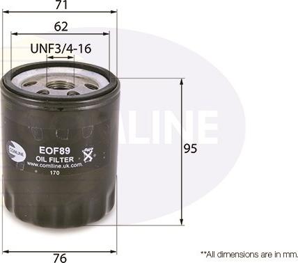 Comline EOF089 - Filtru ulei aaoparts.ro
