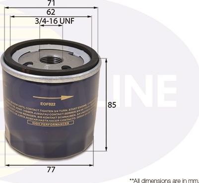 Comline EOF022 - Filtru ulei aaoparts.ro