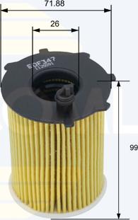 Comline EOF347 - Filtru ulei aaoparts.ro