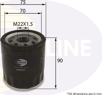 Comline EOF317 - Filtru ulei aaoparts.ro