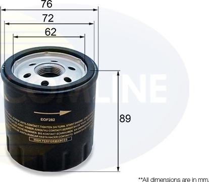 Comline EOF282 - Filtru ulei aaoparts.ro