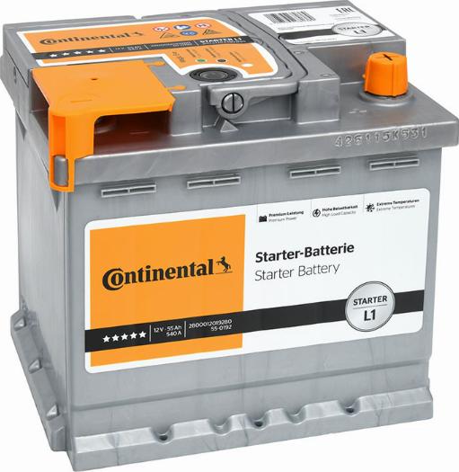 CONTINENTAL 2800012019280 - Baterie de pornire aaoparts.ro