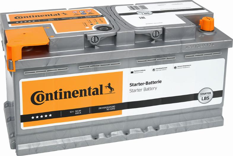 CONTINENTAL 2800012025280 - Baterie de pornire aaoparts.ro