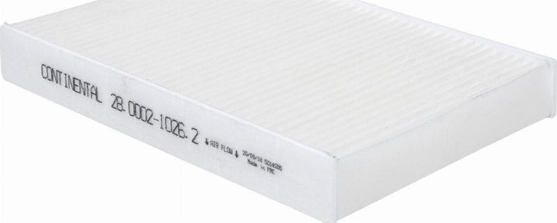 CONTINENTAL 28.0002-1026.2 - Filtru, aer habitaclu aaoparts.ro