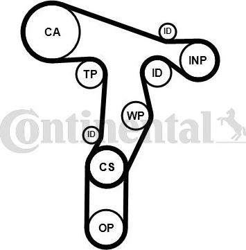 CONTINENTAL CT1139WP8PRO - Set pompa apa + curea dintata aaoparts.ro