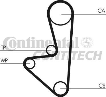 CONTINENTAL CT1067 - Curea de distributie aaoparts.ro
