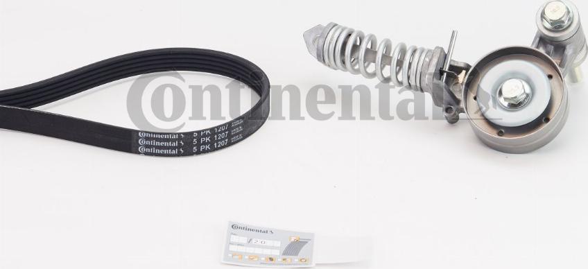 CONTINENTAL 5PK1207K1 - Set curea transmisie cu caneluri aaoparts.ro