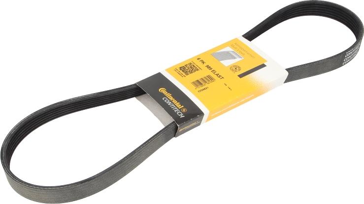 CONTINENTAL 6PK989 ELAST - Curea transmisie cu caneluri aaoparts.ro