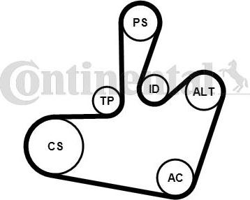 CONTITECH 6PK1548K1 - Set curea transmisie cu caneluri aaoparts.ro