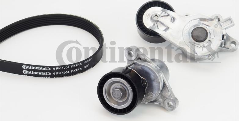 CONTINENTAL 6PK1004 EXTRA K1 - Set curea transmisie cu caneluri aaoparts.ro