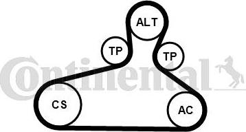 CONTITECH 6PK1120 EXTRA K1 - Set curea transmisie cu caneluri aaoparts.ro