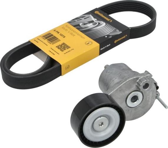 CONTINENTAL 6 PK 1075 K1 - Set curea transmisie cu caneluri aaoparts.ro