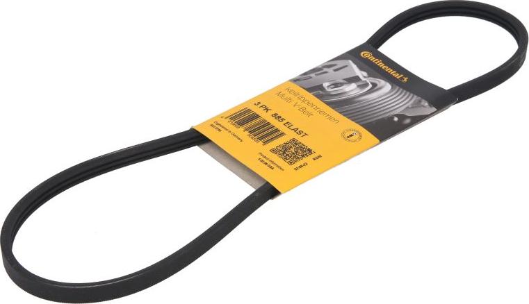 CONTINENTAL 3 PK 885 ELAST - Curea transmisie cu caneluri aaoparts.ro