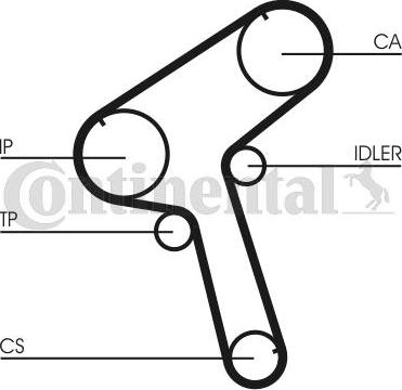 CONTITECH CT 917 - Curea de distributie aaoparts.ro