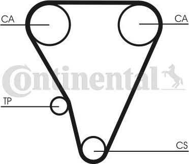 CONTINENTAL CT555 - Curea de distributie aaoparts.ro