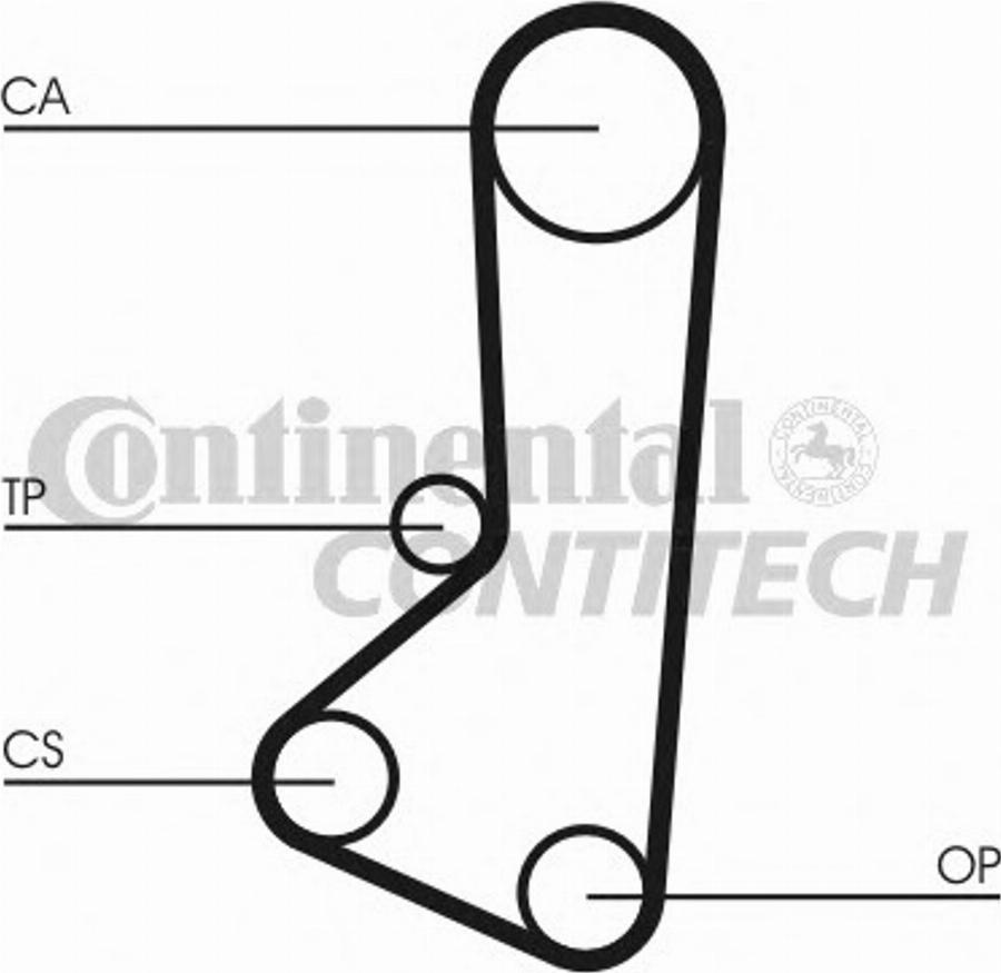 CONTINENTAL CT510K1 - Set curea de distributie aaoparts.ro