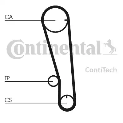 CONTINENTAL CT665 - Curea de distributie aaoparts.ro