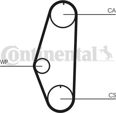 CONTITECH CT629WP1 - Set pompa apa + curea dintata aaoparts.ro