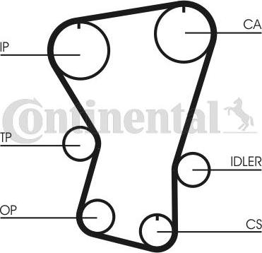 CONTINENTAL CT677 - Curea de distributie aaoparts.ro