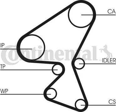 CONTITECH CT 1092 - Curea de distributie aaoparts.ro