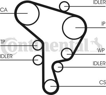 CONTITECH CT1044WP1 - Set pompa apa + curea dintata aaoparts.ro