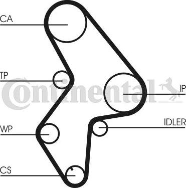 CONTITECH CT 1061WP1 - Set pompa apa + curea dintata aaoparts.ro