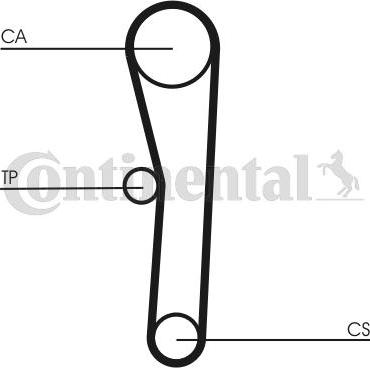 CONTITECH CT 1008 - Curea de distributie aaoparts.ro