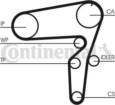 CONTITECH CT 1076 - Curea de distributie aaoparts.ro