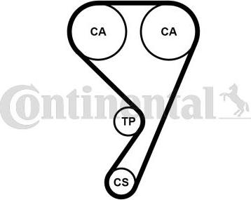 CONTITECH CT 1211 WP1 - Set pompa apa + curea dintata aaoparts.ro