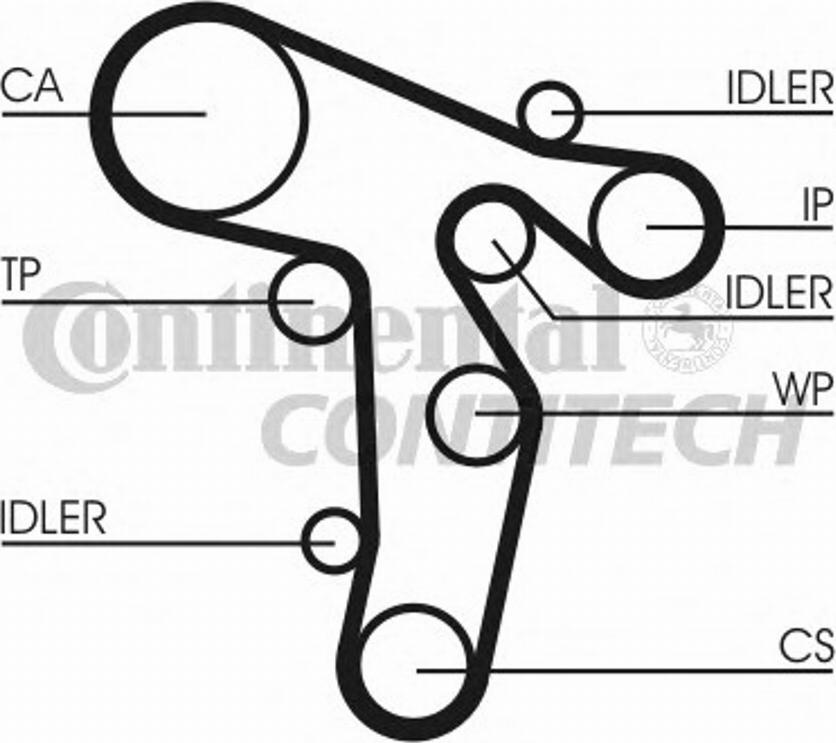 CONTINENTAL CT1139WP4 - Set pompa apa + curea dintata aaoparts.ro