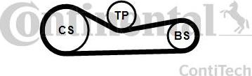CONTINENTAL CT1232 - Curea de distributie aaoparts.ro