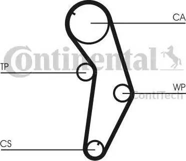 CONTINENTAL CT841 - Curea de distributie aaoparts.ro