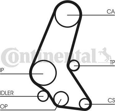 CONTITECH CT 748 - Curea de distributie aaoparts.ro