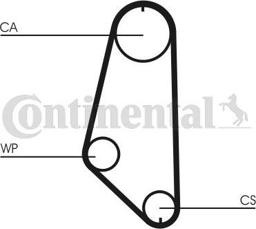 CONTITECH CT720WP1 - Set pompa apa + curea dintata aaoparts.ro