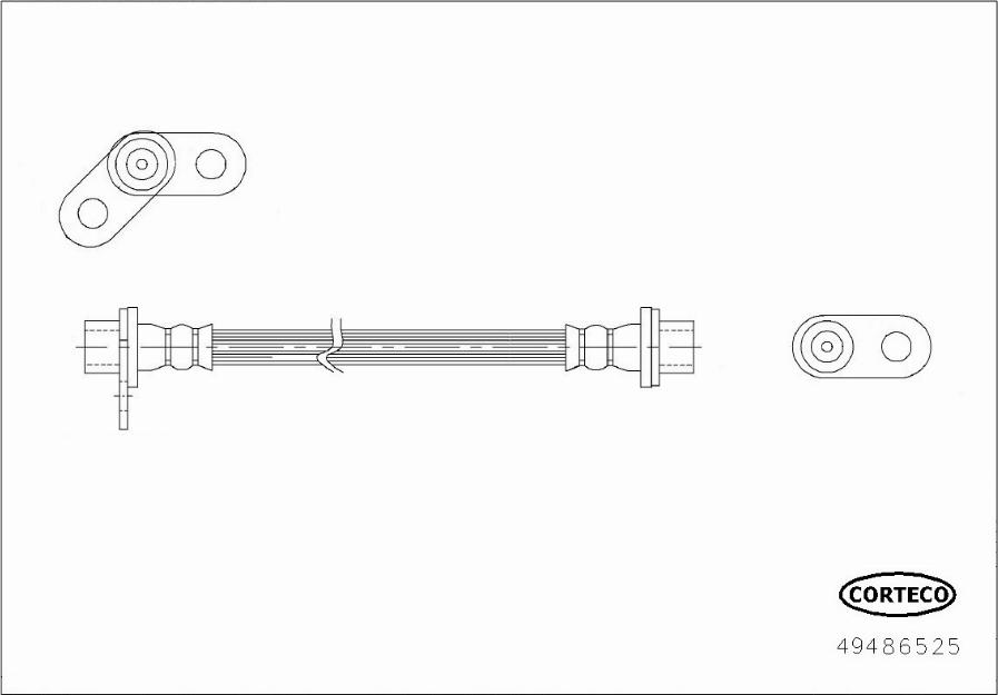 Corteco 49486525 - Furtun frana aaoparts.ro