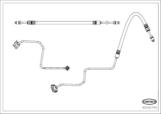 Corteco 49106746 - Furtun frana aaoparts.ro